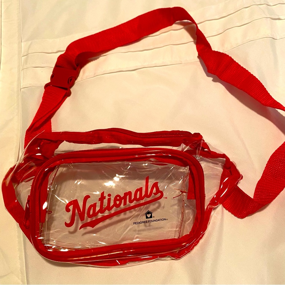 Washington Nationals Nats Clear Fanny Pack Body Bag New See Through for Games